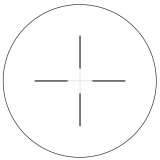 Credo® HX 2.5-10x56 Second Focal Plane (SFP) Riflescope w/ Green Standard Duplex, 30mm Tube, Satin Black, Low Capped Adjusters