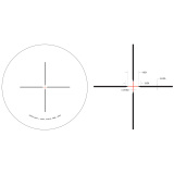 Credo® HX 4-16x50 Second Focal Plane (SFP) Riflescope w/ Red Standard Duplex, 30mm Tube, Satin Black, Low Capped Adjusters