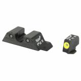HD XR Night Sight Set Yellow Front Outline Glock 17, 17L, 19, 22, 23, 24, 25,  26, 27, 28, 31, 32, 33, 34, 35, 37, 38, and 39