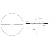 Huron® 2.5-10x40 Riflescope BDC Hunter Holds, 30mm Tube, Satin Black, Capped Adjusters