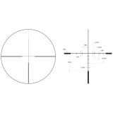 Huron® 3-12x40 Riflescope BDC Hunter Holds, 30mm Tube, Satin Black, Capped Adjusters