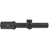 Huron® 1-4x24 Riflescope BDC Hunter Holds, 30mm Tube, Satin Black, Capped Adjusters