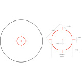 1x25 MRO® HD 68 MOA Reticle w/ 2.0 MOA Dot; No Mount