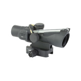 Compact ACOG 2X20, 2x Magnification, 20mm Objective, Dual Illuminated, Green 115/147 Grain 9mm PCC RTR Reticle, Black, Includes Q-LOC Mount TA47-C-400412