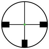 AccuPoint® 1-4x24 Riflescope German #4 Crosshair w/ Green Dot