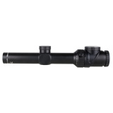 AccuPoint, Second Focal Plane Rifle Scope, 1-8X Magnification, 24mm Objective, 30mm Main Tube, Red BAC Post, Satin Finish, Black, Tritium and Fiber Optic Illuminated Reticle TR35-C-200184