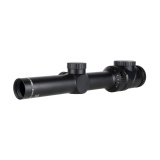 AccuPoint, Second Focal Plane Rifle Scope, 1-8X Magnification, 24mm Objective, 30mm Main Tube, Red BAC Post, Satin Finish, Black, Tritium and Fiber Optic Illuminated Reticle TR35-C-200184