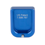 Base Pad, Magazine Extension, Fits 2011 Style Magazines in 9MM/38 Super, +2 Rounds of 9MM, Anodized Finish, Bright Blue STVB-4G02