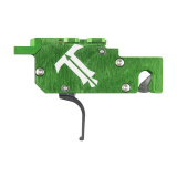 Diamond, Straight Trigger, Two-Stage, Fits Centerfire Ruger Precision Rifle Gen 1-3, Anodized Finish, Green Housing, Black Trigger RPR-TGB-02-NSF