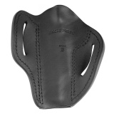 Uncle Mikes Outside Waistband Leather Holster, Size 3, Fits Most 4"/5" 1911 and Browning Hi Power, Right Hand, Black UM-OWB-3-MBL-R