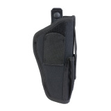 Cordura Hip Holster, With Pouch, Size 5, Fits Large Auto With 5" Barrel, Ambidextrous, Black MO70050A