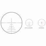 TS Series Rifle Scope, 2.5-20X50mm, 34mm Main Tube, Front Focal Plane, 1/10 Mil Adjustments, Black Finish, Illuminated JVCR Reticle TS-20X JVCR