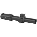 TS Series Rifle Scope, 1-8X24mm, 30mm Main Tube, Second Focal Plane, 0.5 MOA Adjustments, Black Finish, Simple Crosshair Reticle with Red Dot TS-8X SFP