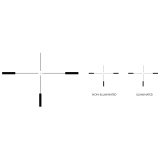 TS Series Rifle Scope, 1-8X24mm, 30mm Main Tube, Second Focal Plane, 0.5 MOA Adjustments, Black Finish, Simple Crosshair Reticle with Red Dot TS-8X SFP