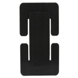 BAP Belt Adapter Panel, X-Large, Velcro Fastener, Black VTX5259