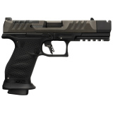 PDP PRO-X, Semi-automatic, Striker Fired, Polymer Frame Pistol, Full Size, 9MM, 4.6" Barrel, 1/2X28 Threaded, Tenifer Finish, Black, Adjustable Sights, Optics Ready, 10 Rounds, Includes Parker Mountain Machine Compensator 4796035