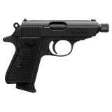 PPK SD, Semi-automatic, DA/SA, Metal Frame Pistol, 32ACP, 3.3" Barrel, Threaded 1/2X28, Steel Construction, Matte Finish, Black, Fixed Sights, 7 Rounds 4796061