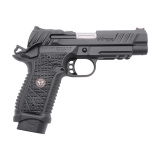 2.0 XPD eXperior Elite Commander, 1911, Semi-automatic, Aluminum Frame Pistol, Officer Size, 9MM, 4.25" Fluted Bull Barrel, Anodized Frame, Armor-Tuff Slide, Black, G10 TRAK Grips, Battlesight Rear with Red Fiber Optic Front Sight, Optic Ready, Ambidextr