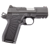 SFX9, X-TAC, Single Action Only, Semi-automatic, Aluminum Frame Pistol, Compact, 9MM, 3.25" Stainless Steel Barrl with Bushing, DLC Finish, Black, G10 Starburt Grips, Lightrail, Fiber Optic Front Sight, Manul Thumb Safety, 15 Rounds, 2 Magazines, Right H