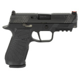 WCP320, Semi-automatic, Striker Fired, Carry, 9MM, 3.9", Black, 17Rd, 2 Magazines, Straight trigger, Fiber Optic Front Sight, Poly, DLC SIG-WCP320C-9BATS