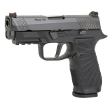 WCP320, Semi-automatic, Striker Fired, Carry, 9MM, 3.9", Black, 17Rd, 2 Magazines, Straight trigger, Fiber Optic Front Sight, Poly, DLC SIG-WCP320C-9BATS