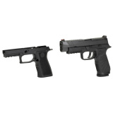 WCP320, Semi-automatic, Striker Fired, Full Size, 9MM, 4.7, Black, 17Rd, 2 Magazines, Curved Trigger, Fiber Optic Front Sight, Poly, DLC SIG-WCP320F-9BATC
