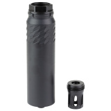 Silent Bandit, Suppressor, 223REM/556NATO, Titanium & Stainless Steel Construction, Armor Tuff Finish, Black, 5 Baffle, HUB Mount Compatible, Includes K-Mount Muzzle Device SP-SB-556-5-BLK