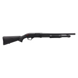 Super X, Pump Action, 12 Gauge, 3" Chamber, 18" Cylinder Barrel, Blue , Synthetic Stock, Bead Sight, 5Rd 512-252395