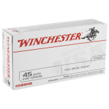 USA Brand .45 ACP 230 Grain Full Metal Jacket 50 Per Box