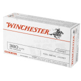 USA Brand .380 ACP 95 Grain Full Metal Jacket 50 Per Box