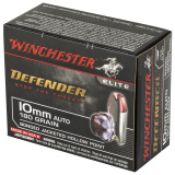 Defender, 10MM, 180 Grain, Bonded Jacketed Hollow Point, 20 Round Box S10MMPDB