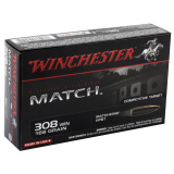 Boattail Match .308 Winchester 168 Grain Sierra MatchKing Boattail Hollow Point
