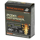 PDX1 Defender Ammunition For Personal Defense .410 Gauge 3 Inch 4 Discs 16 BBs 10 Per Box