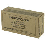 Service Grade, 38 Special, 130 Grain, Full Metal Jacket, 50 Round Box SG38W