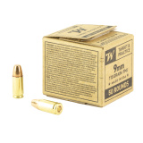 Service Grade, 9mm, 115 Grain, Full Metal Jacket, 50 Rounds Box SG9W50