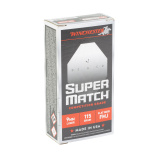 Super Match, 9MM, 115 Grain, Flat Nose Bullet, 50 Round Box SM9FN115