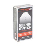 Super Match, 9MM, 115 Grain, Round Nose Bullet, 50 Round Box SM9RN115