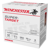 Super Target, 12 Gauge 2.75", #8 Shot, 1 oz, Shotshell, 25 Round Box TRGT13508