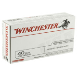 USA Brand .40 Smith & Wesson 180 Grain Jacketed Hollow Point 50 Per Box