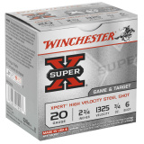 Super-X Xpert Steel Game & Target 20 Gauge 2.75 Inch 1325 FPS .75 Ounce 6 Shot