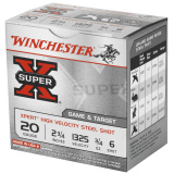 Super-X Xpert Steel Game & Target 20 Gauge 2.75 Inch 1325 FPS .75 Ounce 6 Shot