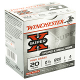 Super-X High Brass 20 Gauge 2.75 Inch 1220 FPS 1 Ounce 4 Shot