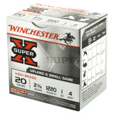 Super-X High Brass 20 Gauge 2.75 Inch 1220 FPS 1 Ounce 4 Shot
