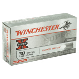 Super-X Handgun .38 Special 148 Grain Lead Wadcutter Match