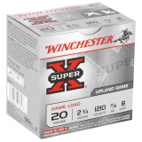 Super-X Game Load 20 Gauge 2.75 Inch 1210 FPS .875 Ounce 8 Shot