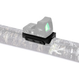 Red Dot Riser, Fits Shotgun Rib, Aluminum Construction, Anodized Finish, Black 6108M