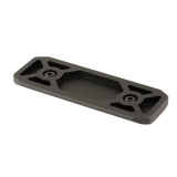 Tactical ARCA Rail, Fits M-LOK, 4" Long, Matte Anodized Finish, Black 6204M