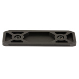 Tactical ARCA Rail, Fits M-LOK, 4" Long, Matte Anodized Finish, Black 6204M