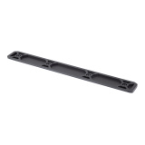Tactical ARCA Rail, Fits M-LOK, 12" Long, Matte Anodized Finish, Black 6206M