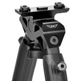 Vapor Bipod, Matte Black Finish, Fits M-LOK Rail, 8 Leg Positions, 7.1"-10.5" V7934M